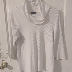 W5 Classic Cream Cowl Neck Sweater